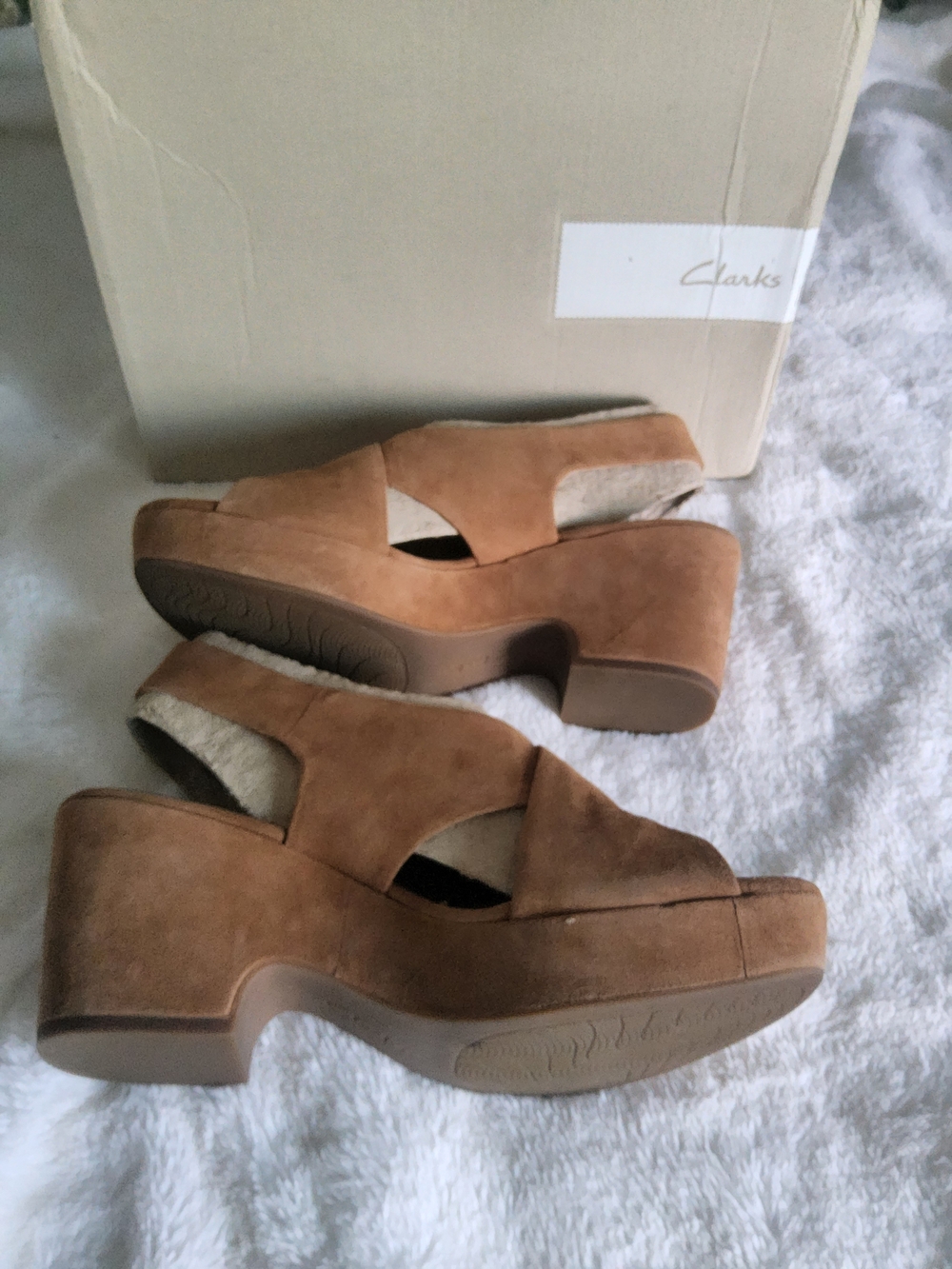 Clarks Platform Sandals